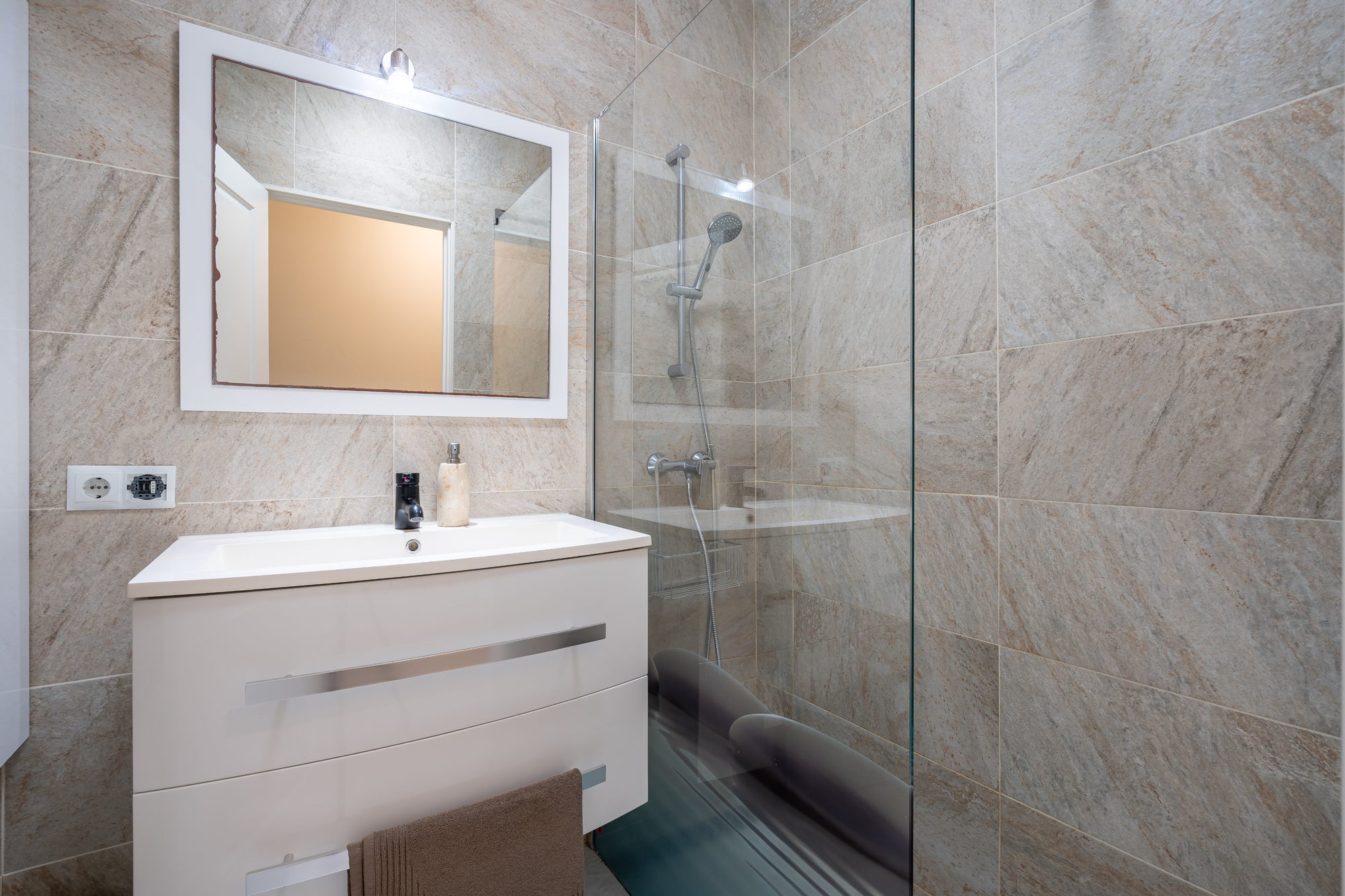 Bathroom next to the gym